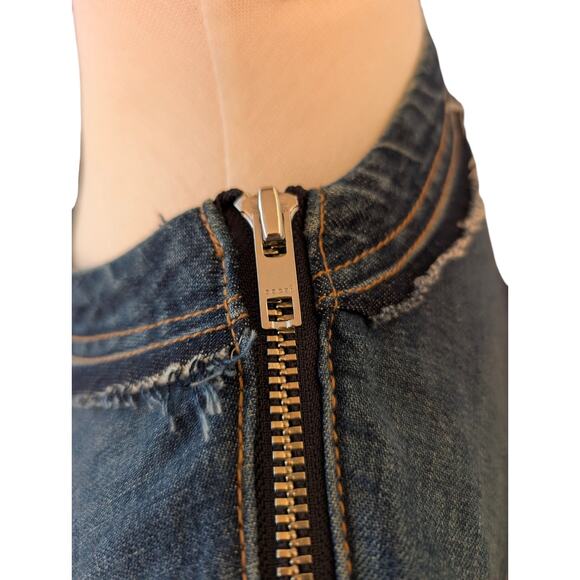 Sacai Bandana Print Scarf‎ Accent Denim Tunic Dress JP2 - Picture 4 of 16